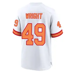 Nike Owen Wright Tampa Bay Buccaneers Game White '76 50th Season Jersey - Men's