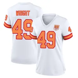 Nike Owen Wright Tampa Bay Buccaneers Game White '76 50th Season Jersey - Women's