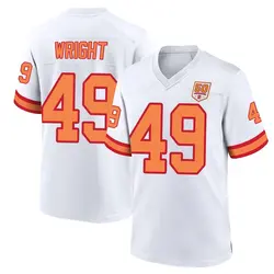 Nike Owen Wright Tampa Bay Buccaneers Game White '76 50th Season Jersey - Youth
