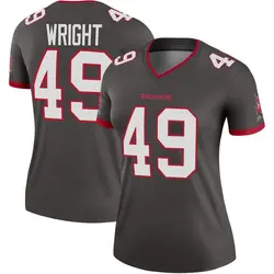 Nike Owen Wright Tampa Bay Buccaneers Legend Pewter Alternate Jersey - Women's
