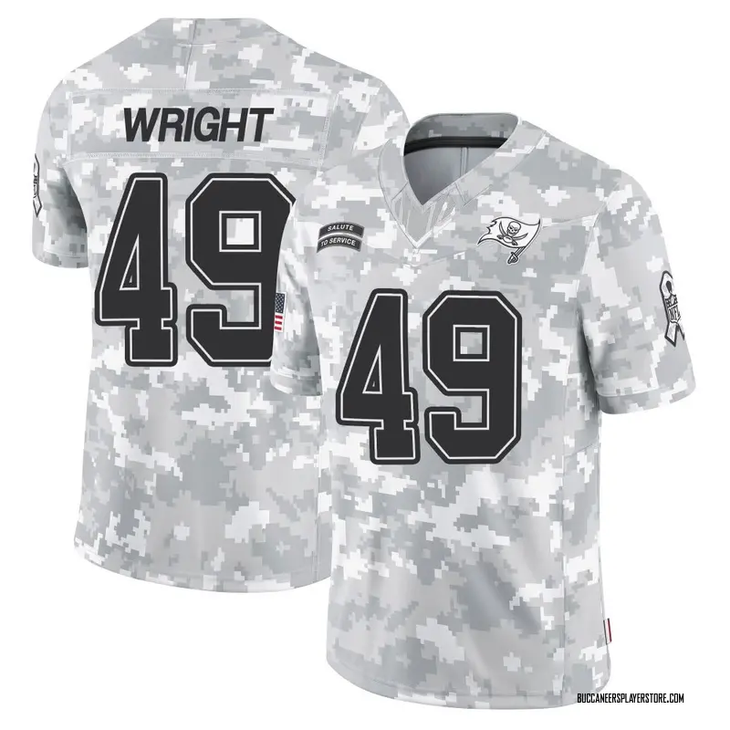 Nike Owen Wright Tampa Bay Buccaneers Limited Arctic Camo 2024 Salute to Service Jersey - Men's