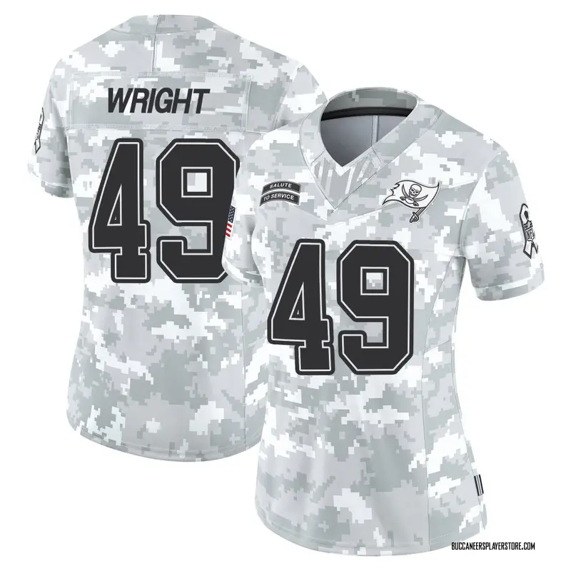 Nike Owen Wright Tampa Bay Buccaneers Limited Arctic Camo 2024 Salute to Service Jersey - Women's