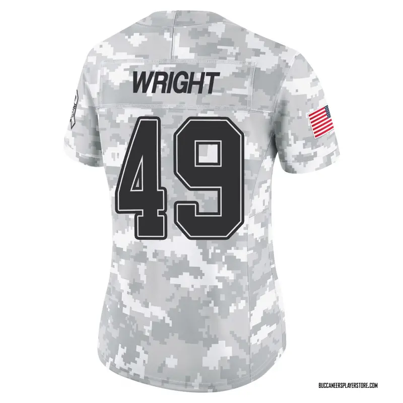 Nike Owen Wright Tampa Bay Buccaneers Limited Arctic Camo 2024 Salute to Service Jersey - Women's