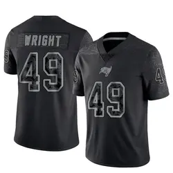 Nike Owen Wright Tampa Bay Buccaneers Limited Black Reflective Jersey - Men's