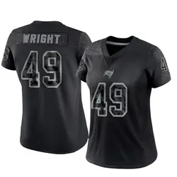 Nike Owen Wright Tampa Bay Buccaneers Limited Black Reflective Jersey - Women's