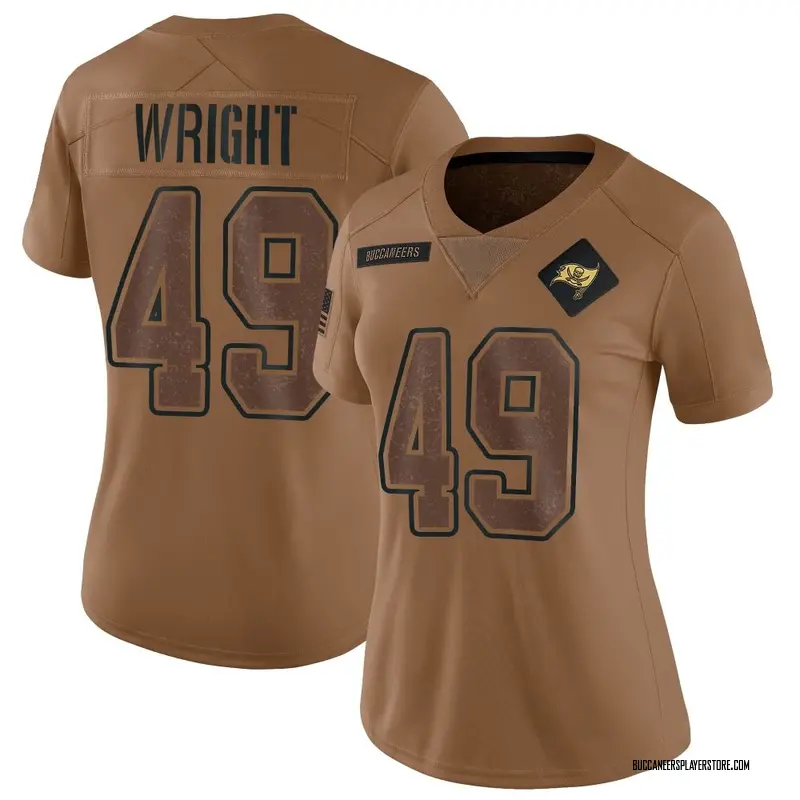 Nike Owen Wright Tampa Bay Buccaneers Limited Brown 2023 Salute To Service Jersey - Women's