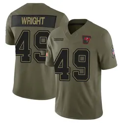 Nike Owen Wright Tampa Bay Buccaneers Limited Olive 2025 Salute to Service Jersey - Men's