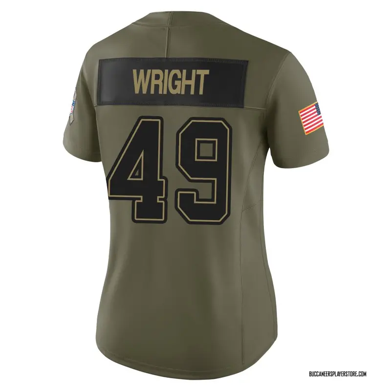 Nike Owen Wright Tampa Bay Buccaneers Limited Olive 2025 Salute to Service Jersey - Women's