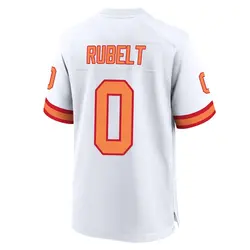 Nike Paul Rubelt Tampa Bay Buccaneers Game White '76 50th Season Jersey - Men's