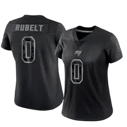 Nike Paul Rubelt Tampa Bay Buccaneers Limited Black Reflective Jersey - Women's