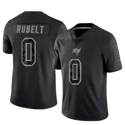 Nike Paul Rubelt Tampa Bay Buccaneers Limited Black Reflective Jersey - Youth