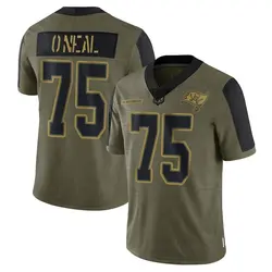 Nike Raiqwon O'Neal Tampa Bay Buccaneers Limited Olive 2021 Salute To Service Jersey - Men's