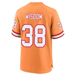 Nike Rashad Wisdom Tampa Bay Buccaneers Game Cream sicle 50th Season Jersey - Men's