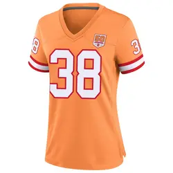 Nike Rashad Wisdom Tampa Bay Buccaneers Game Cream sicle 50th Season Jersey - Women's