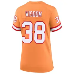Nike Rashad Wisdom Tampa Bay Buccaneers Game Cream sicle 50th Season Jersey - Women's