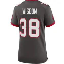 Nike Rashad Wisdom Tampa Bay Buccaneers Game Pewter Alternate Jersey - Women's