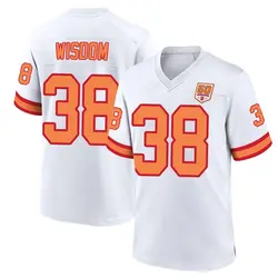 Nike Rashad Wisdom Tampa Bay Buccaneers Game White '76 50th Season Jersey - Men's