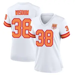 Nike Rashad Wisdom Tampa Bay Buccaneers Game White '76 50th Season Jersey - Women's