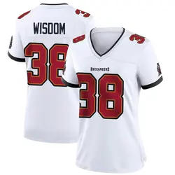 Nike Rashad Wisdom Tampa Bay Buccaneers Game White Jersey - Women's