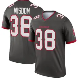 Nike Rashad Wisdom Tampa Bay Buccaneers Legend Pewter Alternate Jersey - Men's