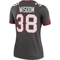 Nike Rashad Wisdom Tampa Bay Buccaneers Legend Pewter Alternate Jersey - Women's