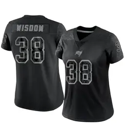 Nike Rashad Wisdom Tampa Bay Buccaneers Limited Black Reflective Jersey - Women's