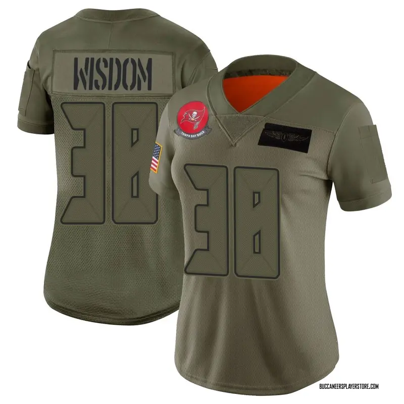 Nike Rashad Wisdom Tampa Bay Buccaneers Limited Camo 2019 Salute to Service Jersey - Women's
