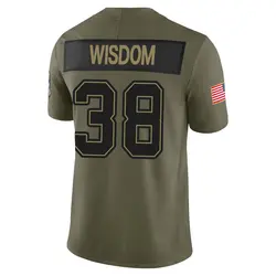 Nike Rashad Wisdom Tampa Bay Buccaneers Limited Olive 2025 Salute to Service Jersey - Men's