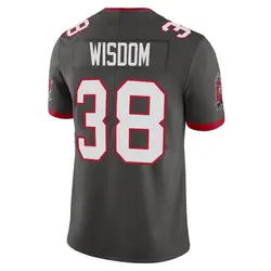 Nike Rashad Wisdom Tampa Bay Buccaneers Limited Pewter Alternate Vapor Jersey - Men's