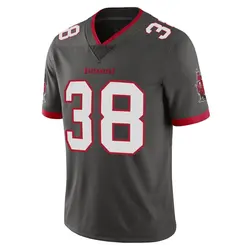 Nike Rashad Wisdom Tampa Bay Buccaneers Limited Pewter Alternate Vapor Jersey - Youth