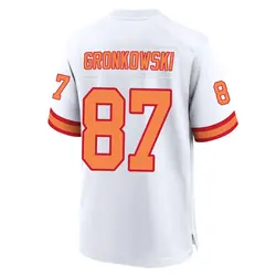 Nike Rob Gronkowski Tampa Bay Buccaneers Game White '76 50th Season Jersey - Men's