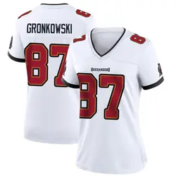 Nike Rob Gronkowski Tampa Bay Buccaneers Game White Jersey - Women's