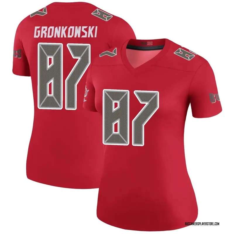Nike Rob Gronkowski Tampa Bay Buccaneers Legend Red Color Rush Jersey - Women's