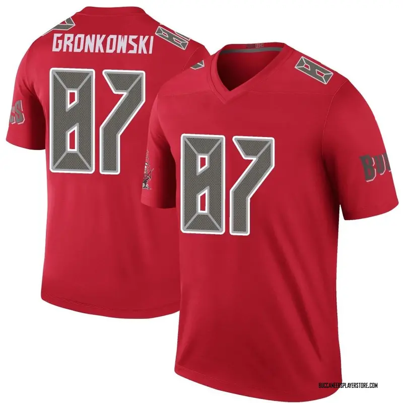 Nike Rob Gronkowski Tampa Bay Buccaneers Legend Red Color Rush Jersey - Youth
