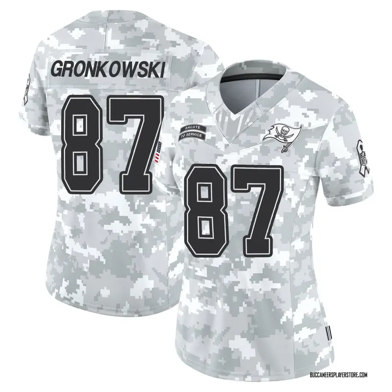 Nike Rob Gronkowski Tampa Bay Buccaneers Limited Arctic Camo 2024 Salute to Service Jersey - Women's
