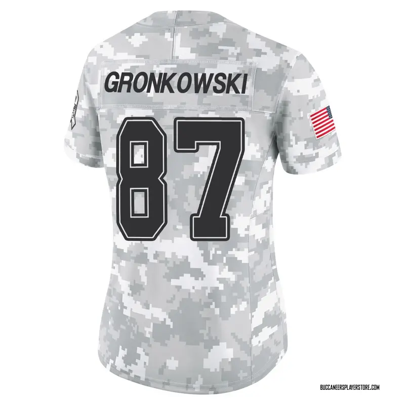 Nike Rob Gronkowski Tampa Bay Buccaneers Limited Arctic Camo 2024 Salute to Service Jersey - Women's