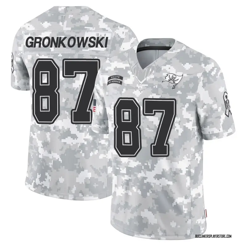 Nike Rob Gronkowski Tampa Bay Buccaneers Limited Arctic Camo 2024 Salute to Service Jersey - Youth