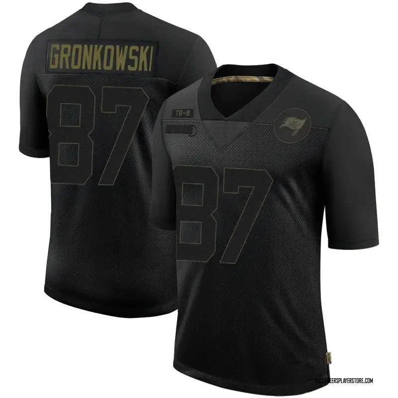 Nike Rob Gronkowski Tampa Bay Buccaneers Limited Black 2020 Salute To Service Jersey - Men's