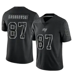 Nike Rob Gronkowski Tampa Bay Buccaneers Limited Black Reflective Jersey - Men's