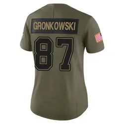 Nike Rob Gronkowski Tampa Bay Buccaneers Limited Olive 2025 Salute to Service Jersey - Women's