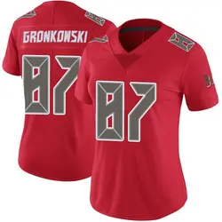 Nike Rob Gronkowski Tampa Bay Buccaneers Limited Red Color Rush Jersey - Women's