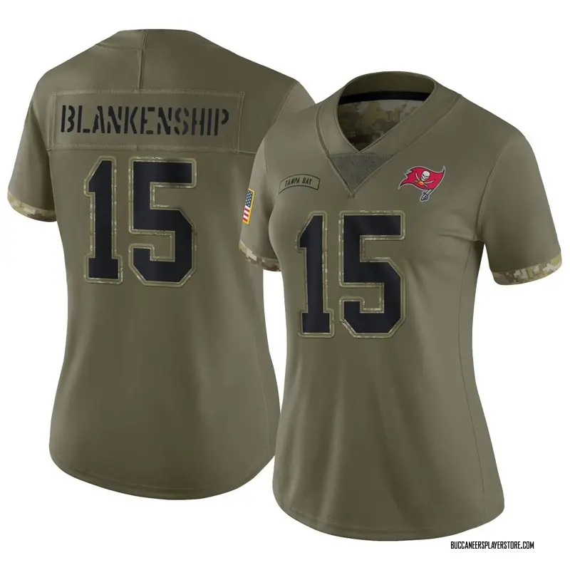 Nike Rodrigo Blankenship Tampa Bay Buccaneers Limited Olive 2022 Salute To Service Jersey - Women's
