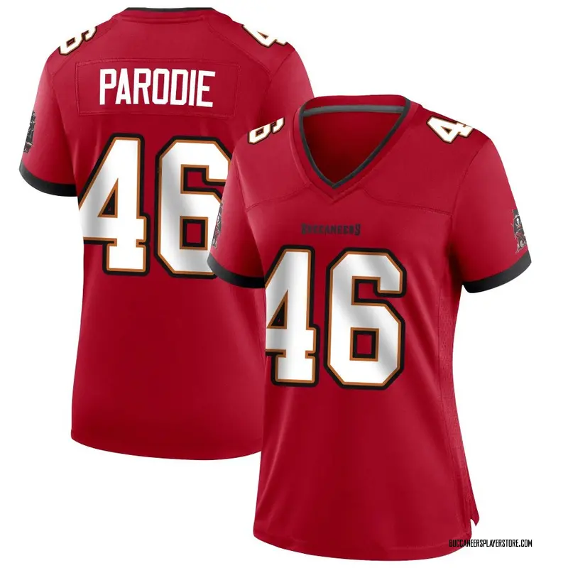 Nike Roman Parodie Tampa Bay Buccaneers Game Red Team Color Jersey - Women's