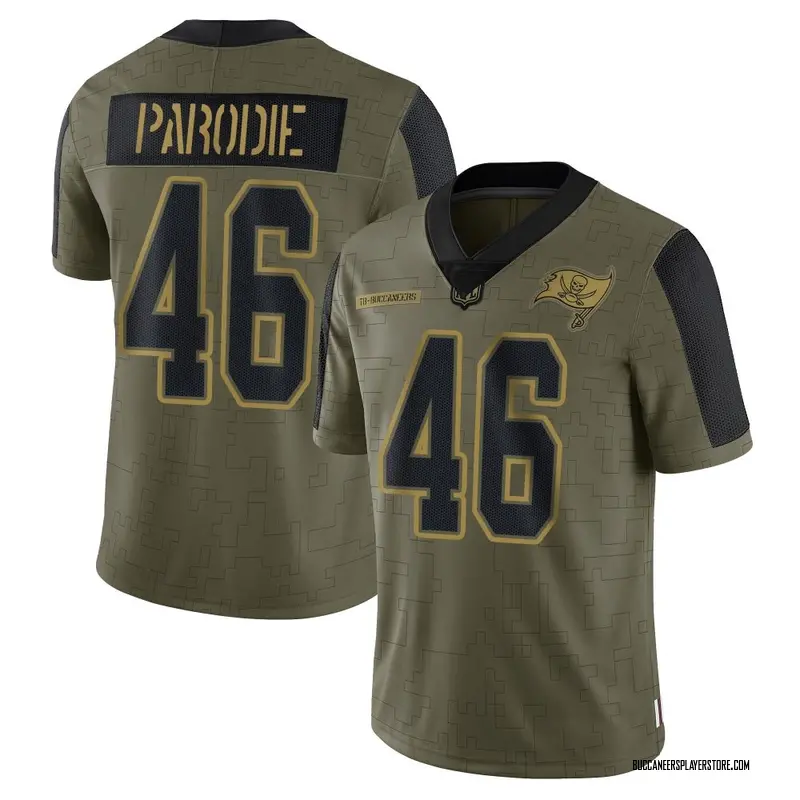 Nike Roman Parodie Tampa Bay Buccaneers Limited Olive 2021 Salute To Service Jersey - Men's