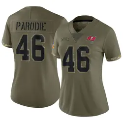 Nike Roman Parodie Tampa Bay Buccaneers Limited Olive 2022 Salute To Service Jersey - Women's