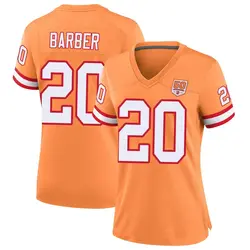 Nike Ronde Barber Tampa Bay Buccaneers Game Cream sicle 50th Season Jersey - Women's