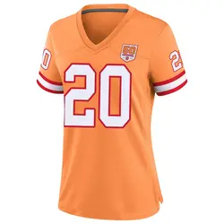 Nike Ronde Barber Tampa Bay Buccaneers Game Cream sicle 50th Season Jersey - Women's