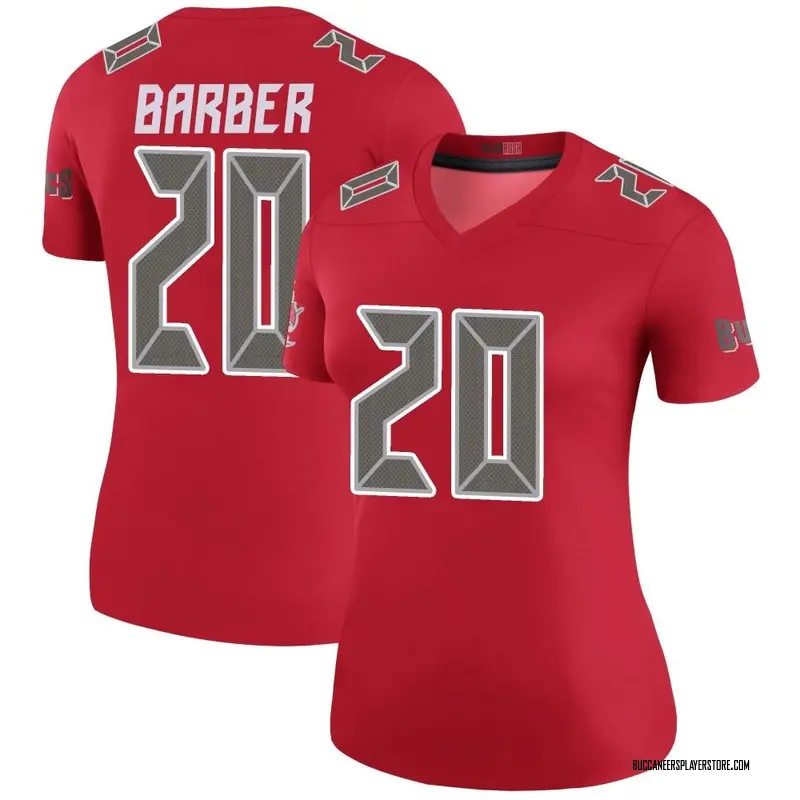 Nike Ronde Barber Tampa Bay Buccaneers Legend Red Color Rush Jersey - Women's