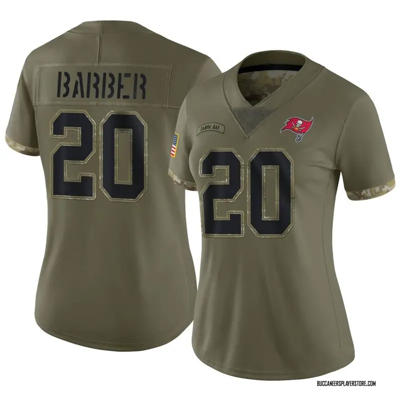 Nike Ronde Barber Tampa Bay Buccaneers Limited Olive 2022 Salute To Service Jersey - Women's