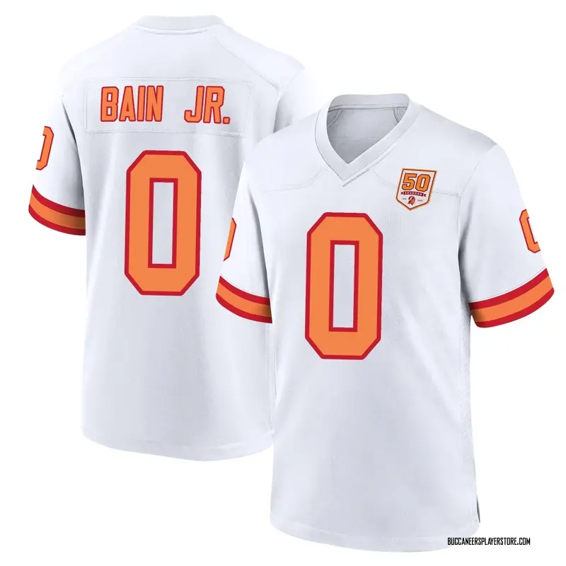 Nike Rueben Bain Jr. Tampa Bay Buccaneers Game White '76 50th Season Jersey - Youth